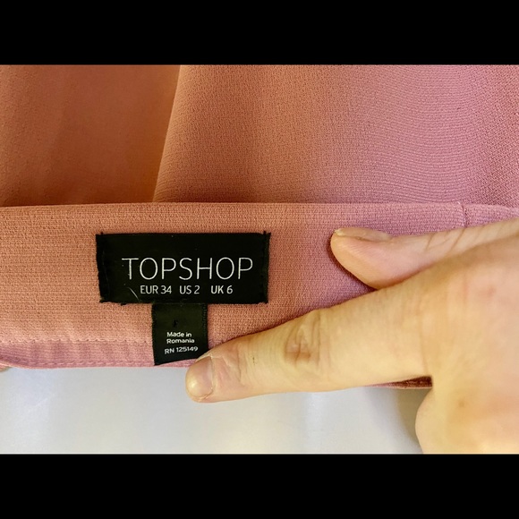 Topshop dusty rose top in size 2 - Picture 4 of 6